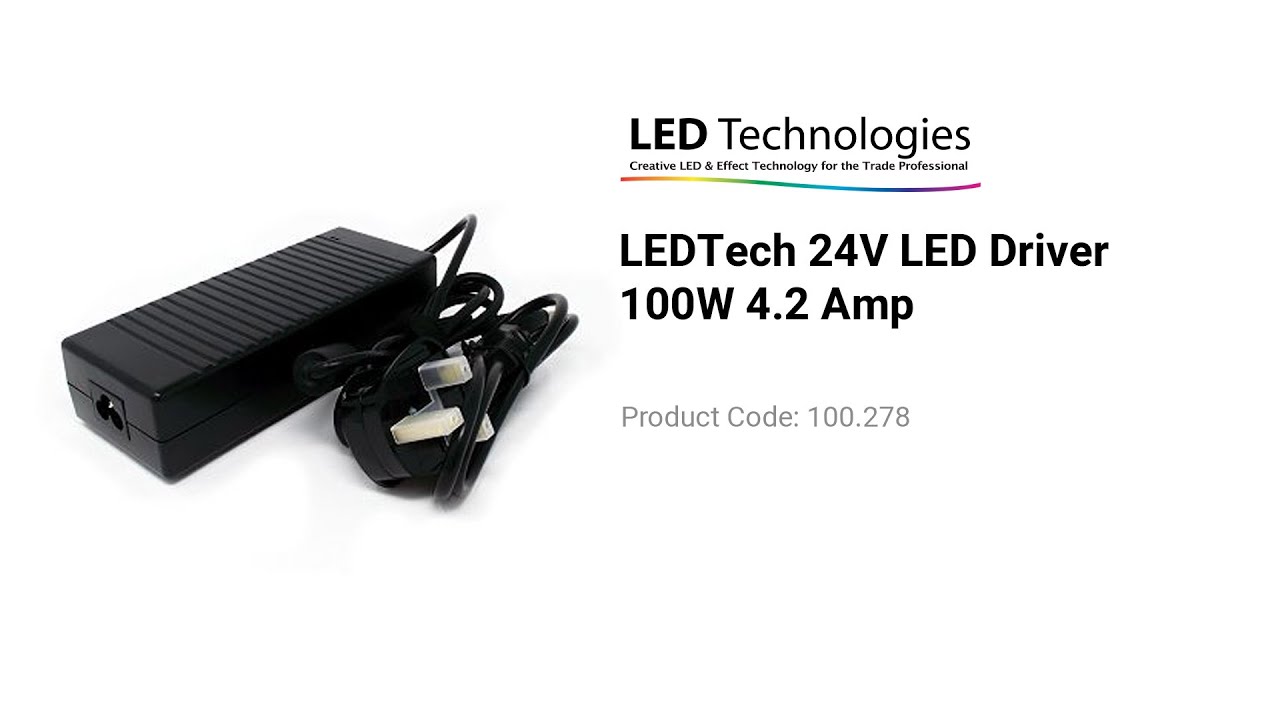 LEDTech Professional LED Driver 100W 24v / 4.2 Amp