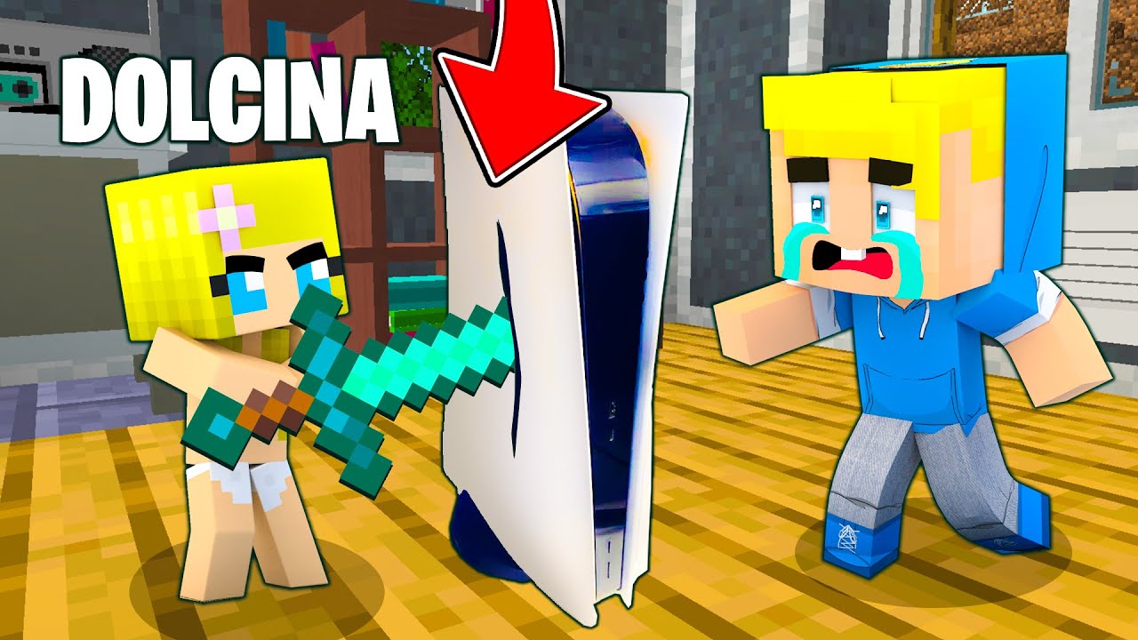 DOLCINA ROMPE LA PS5 A SBRISERINO!! - Famiglia Di Minecraft