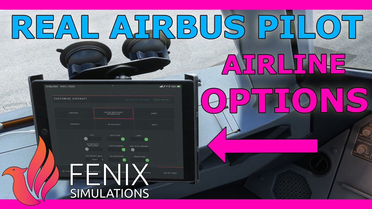 Fenix A320 Airline Options Explained with a Real Airbus Pilot!
