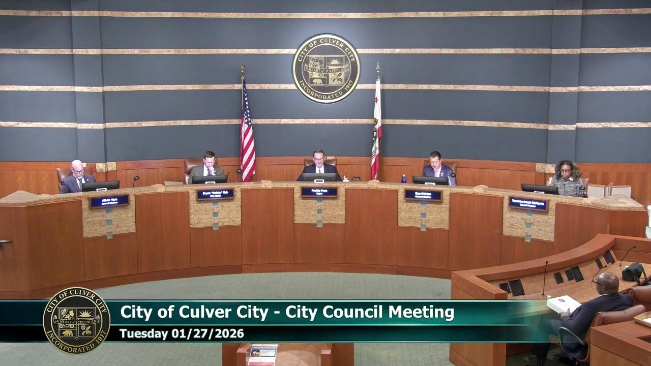 City of Culver City - City Council Meeting - 01/26/2026