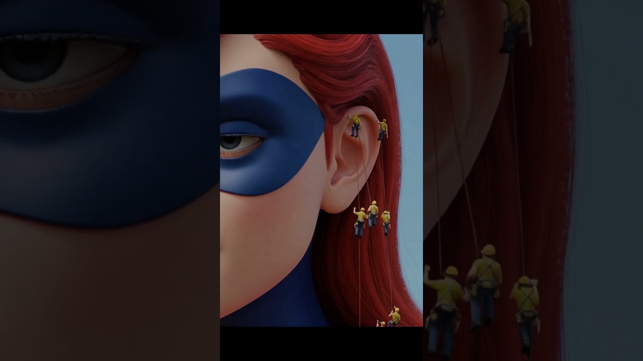 Superhero Girl&rsquo;s Tiny Spa Adventure Takes a Surprising Turn #ai #animation #miniature #superhero