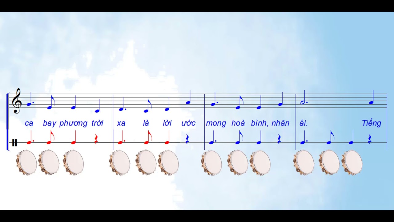 TÌNH BẠN BỐN PHƯƠNG: Đệm bằng âm sắc 4 loại nhạc cụ gõ (Chủ đề 4 – SGK ÂM NHẠC 6 Cánh diều)