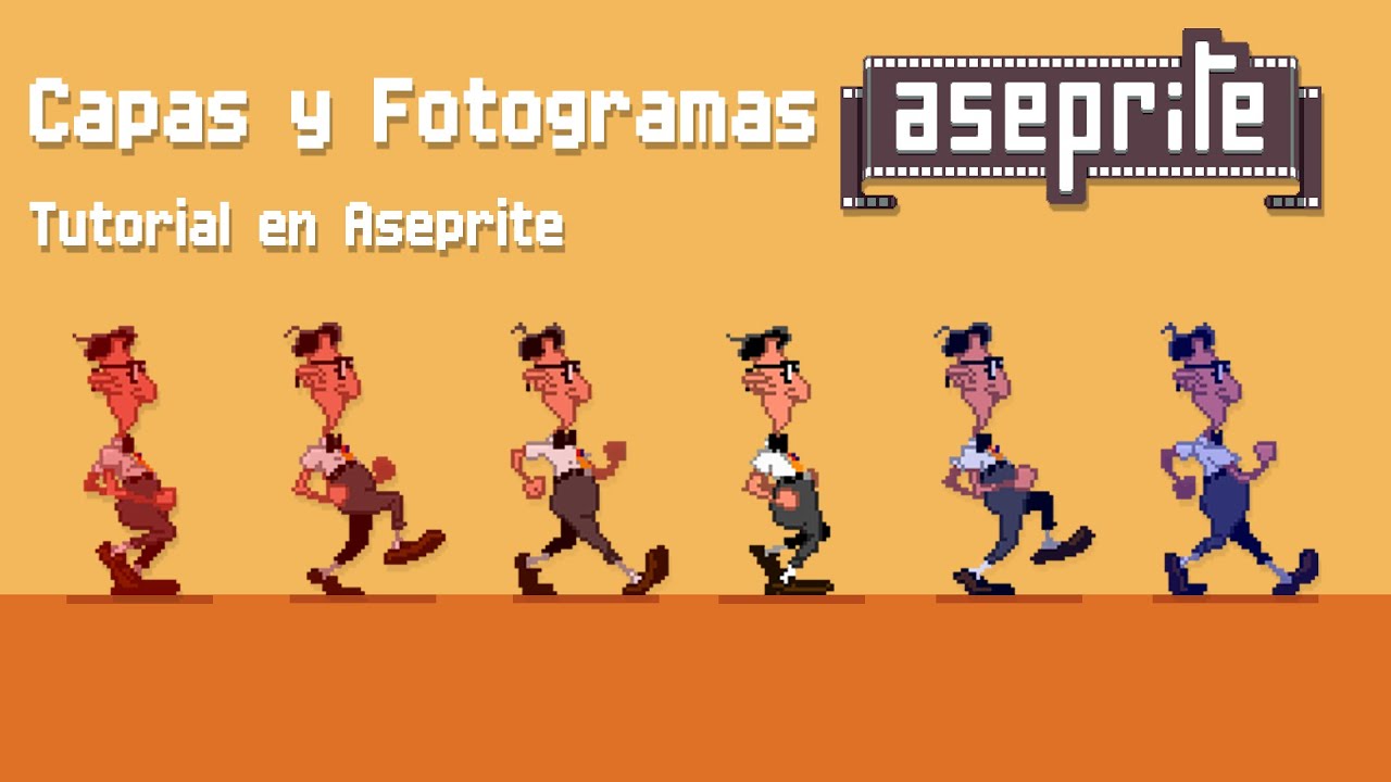CAPAS y FOTOGRAMAS - Tutorial en Aseprite