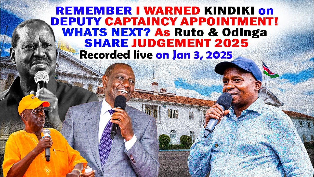 REMEMBER I WARNED KINDIKI on DEPUTY CAPTAINCY APPOINTMENT! WHATS NEXT  As Ruto & Odinga SHARE JUDG..