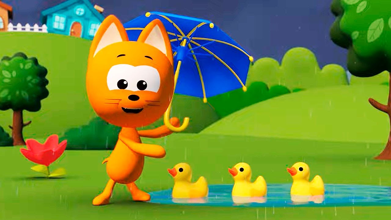 EL GATITO KOTÉ -  LA LLUVIA | Canciones infantiles | Dibujos animados