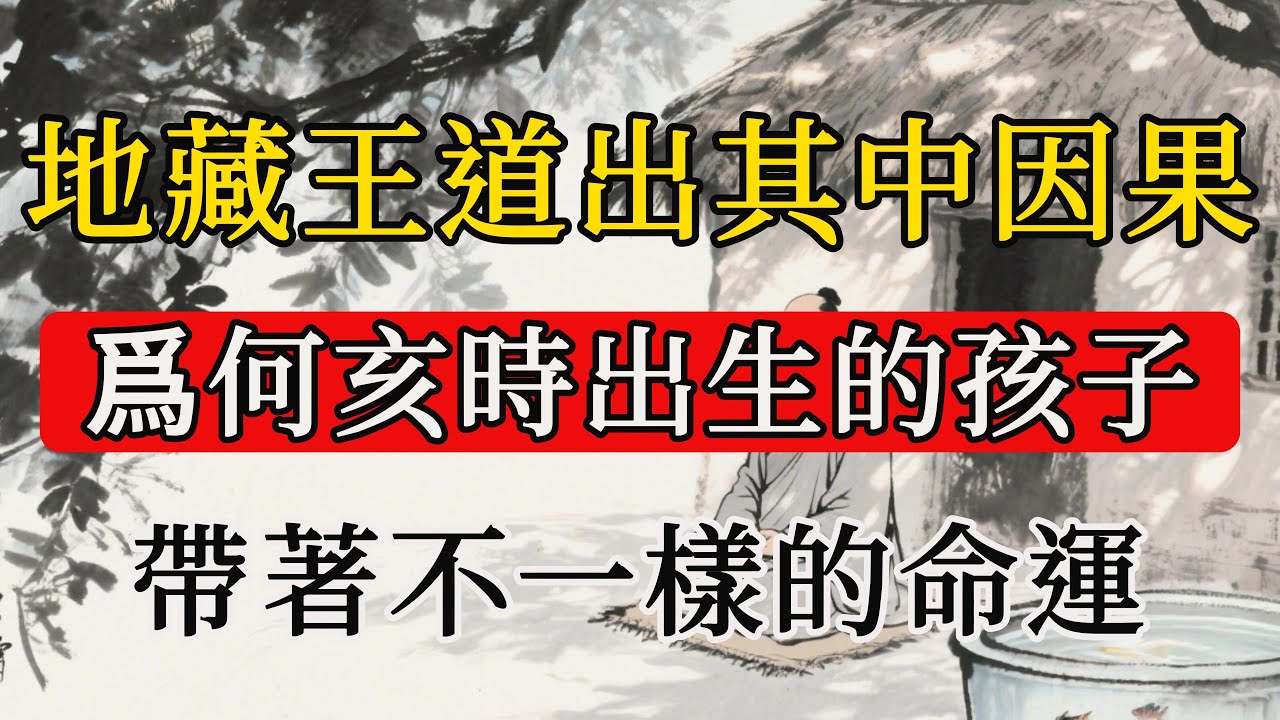 爲何亥時出生的孩子，帶著不一樣的命運，地藏王道出其中因果，太嚇人了！#佛陀智慧#佛陀#佛學#佛教#禪修#佛法智慧#佛教故事#佛教文化