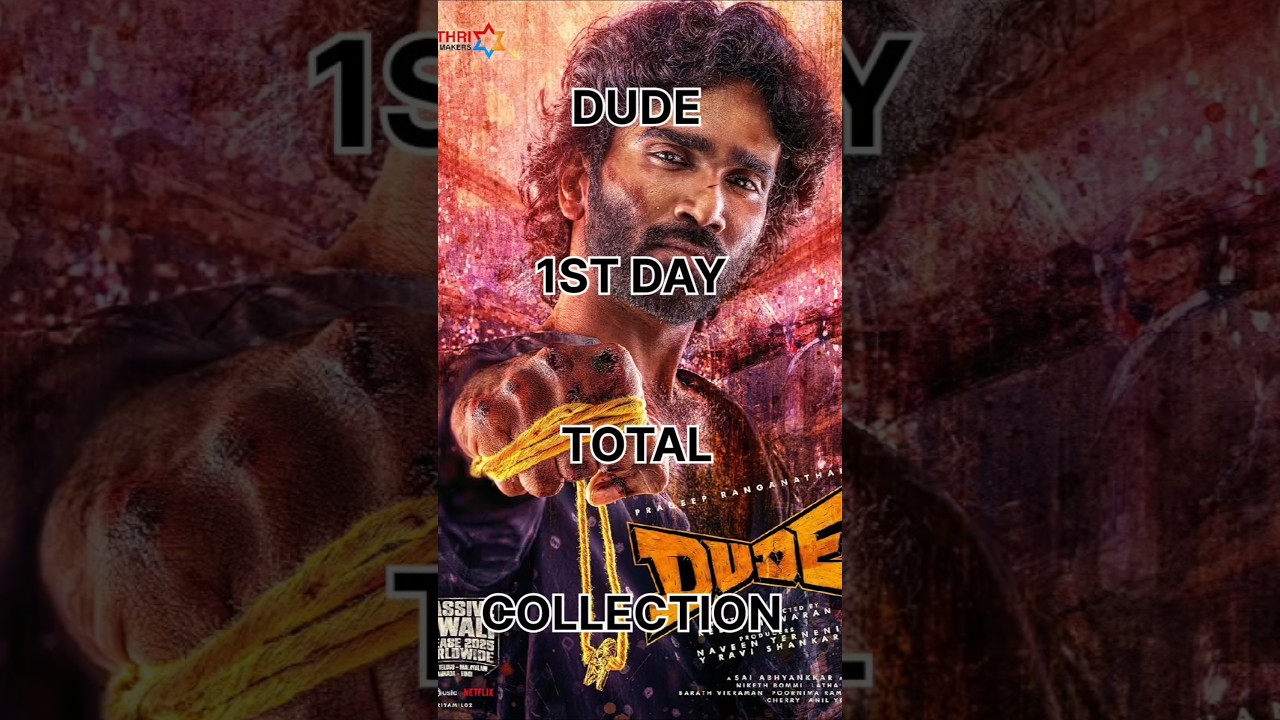Dude 1st Day Box Office collection #dude #mamithabaiju #shorts