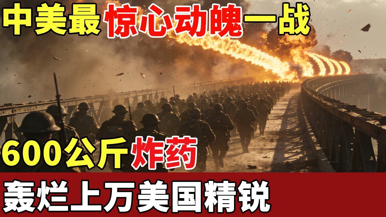 中美最惊心动魄一战，600公斤炸药，彻底轰烂敌军后援，一举歼灭上万美国精锐【历史档案】