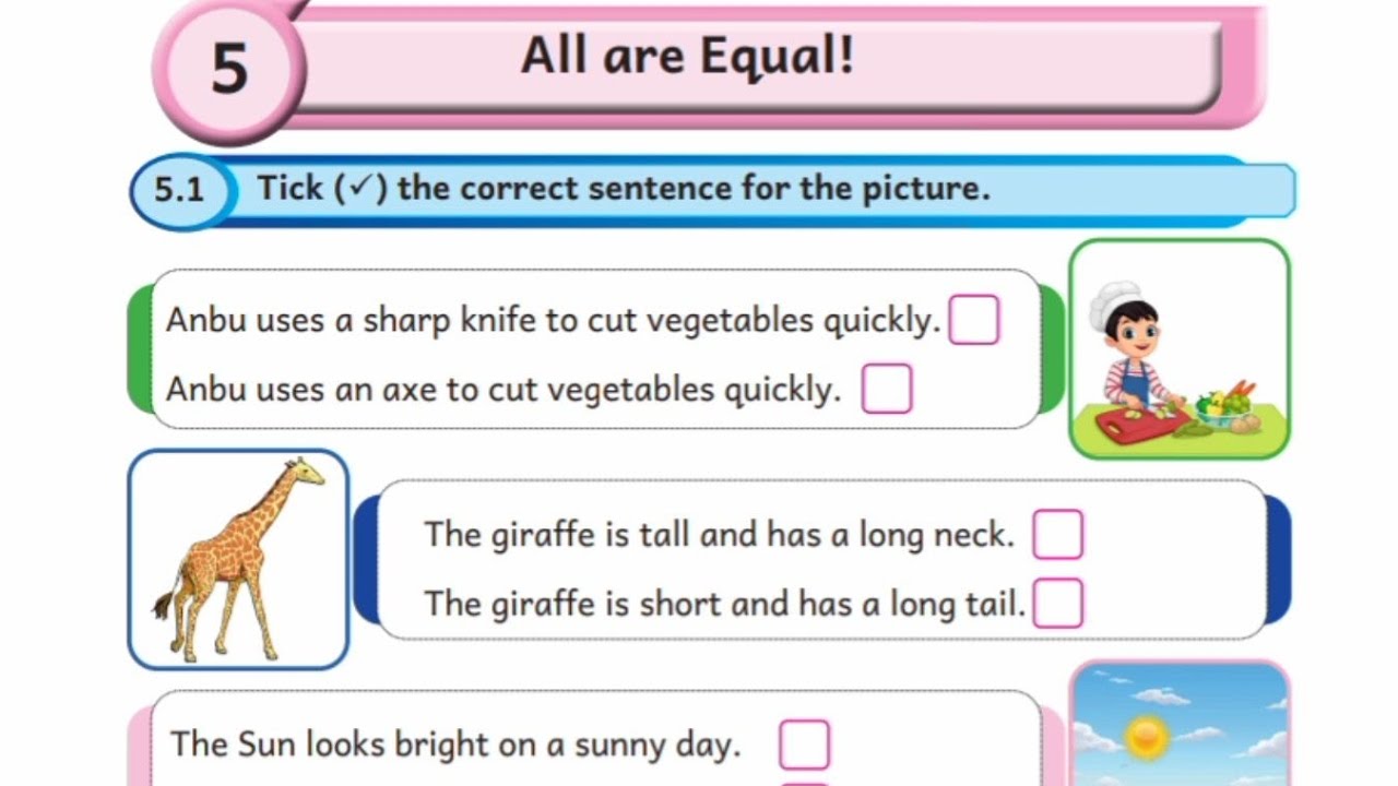 EE 5th standard English term 3 work book answers Unit 5