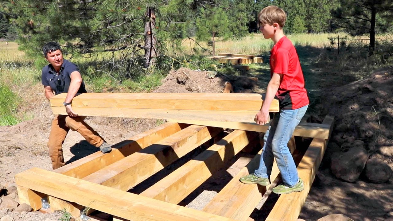 How To Build A Bridge Over A Creek For A Tractor 5