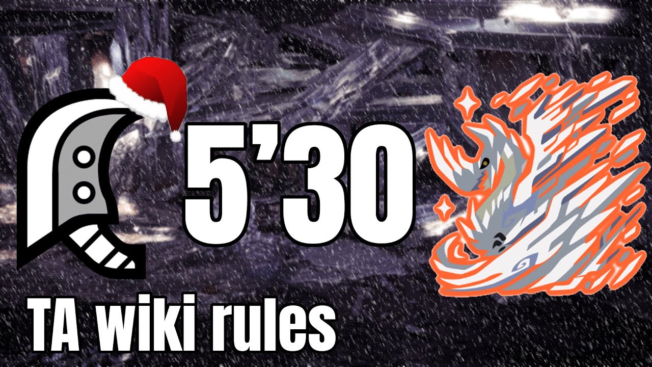 Arch Tempered Velkhana Great Sword solo 5'30 TA wiki rules | MHW Iceborne