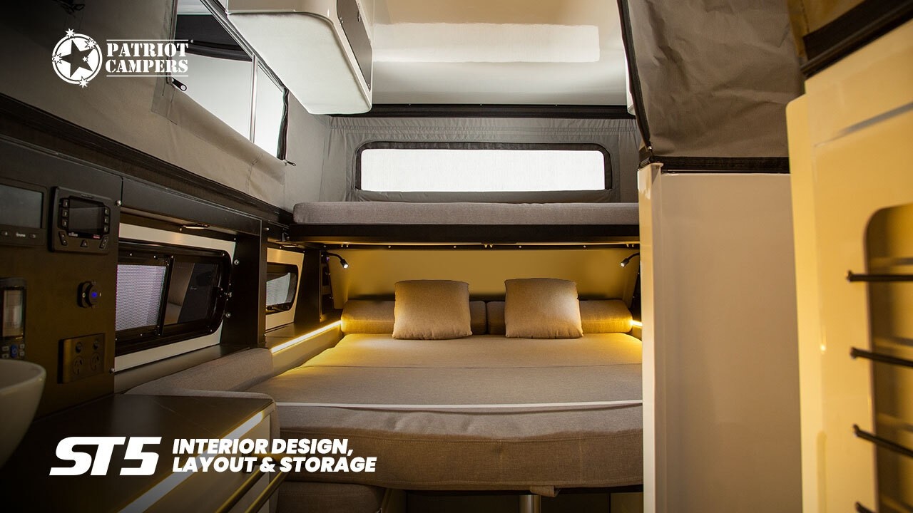 LUXURY OFFGRID Camping | Interior Tour of the Patriot Campers ST5