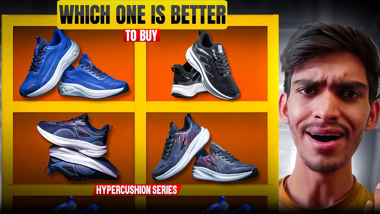 Hypercushion 01 To Hypercushion 06 Running shoes Comparison &(Review) Under 1500🔥
