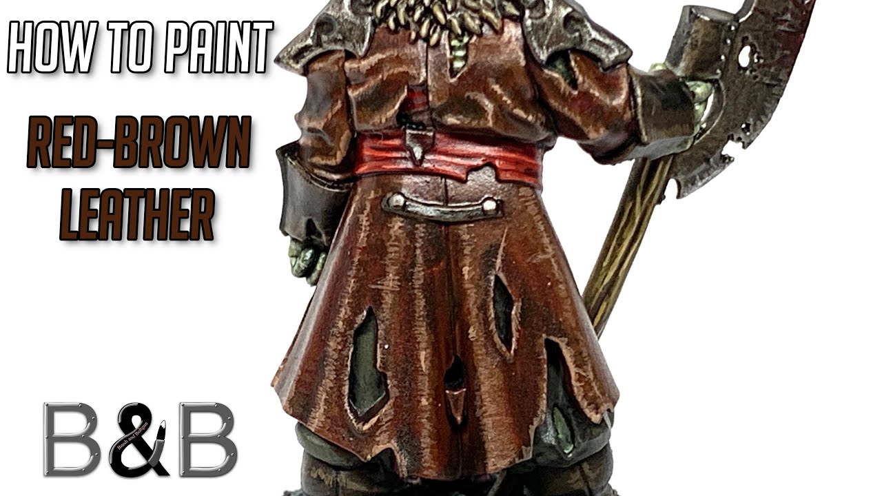 How to paint Red Brown Leather