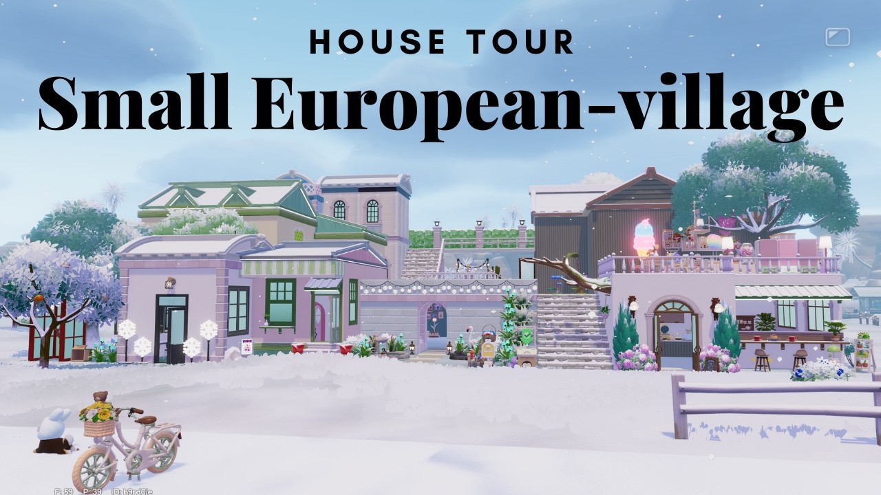 Heartopia Small European-Village House Tour | 두근두근타운 작은 유럽 마을 투어