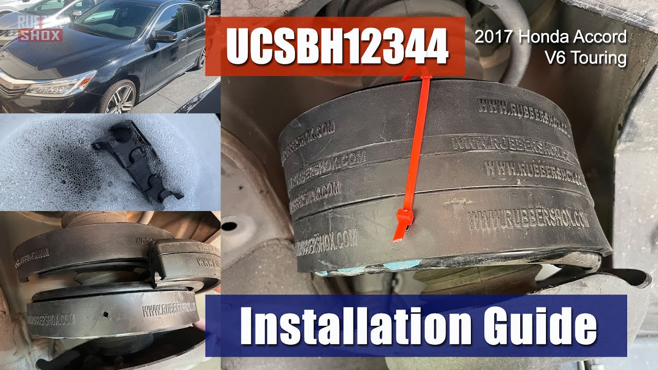 RubberShox Modular Universal Coil Spring Buffer on 2017 Honda Accord V6 Touring Installation Video