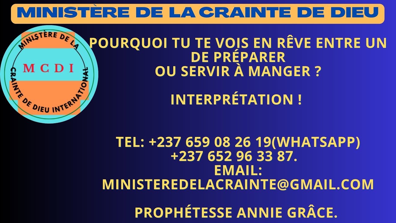 voici l'explication du fait que tu te vois entre un de préparer ou servir à manger en rêve.