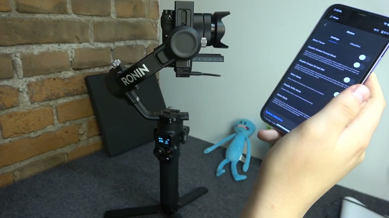 Как включить демонстрационный режим в стабилизаторе DJI RSC 2