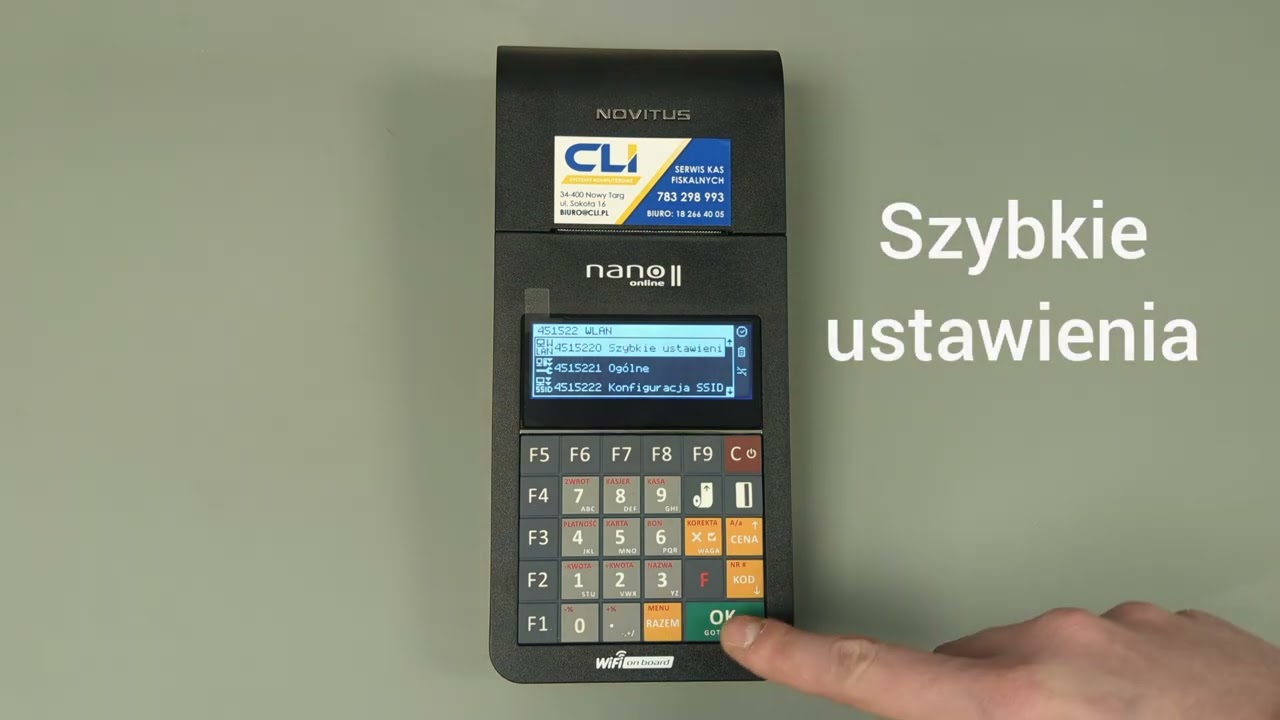 INSTRUKCJA POŁĄCZENIA KASY FISKALNEJ Z WIFI