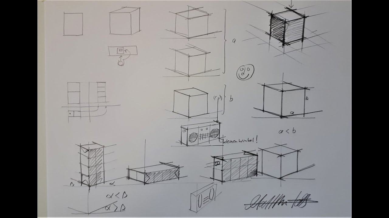 Räumliches Zeichnen & Isometrische Darstellungen mit M. Staib