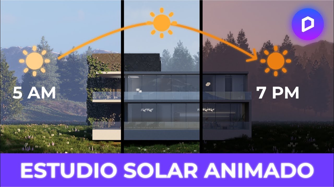 Cómo hacer una animación de estudio solar en D5 render