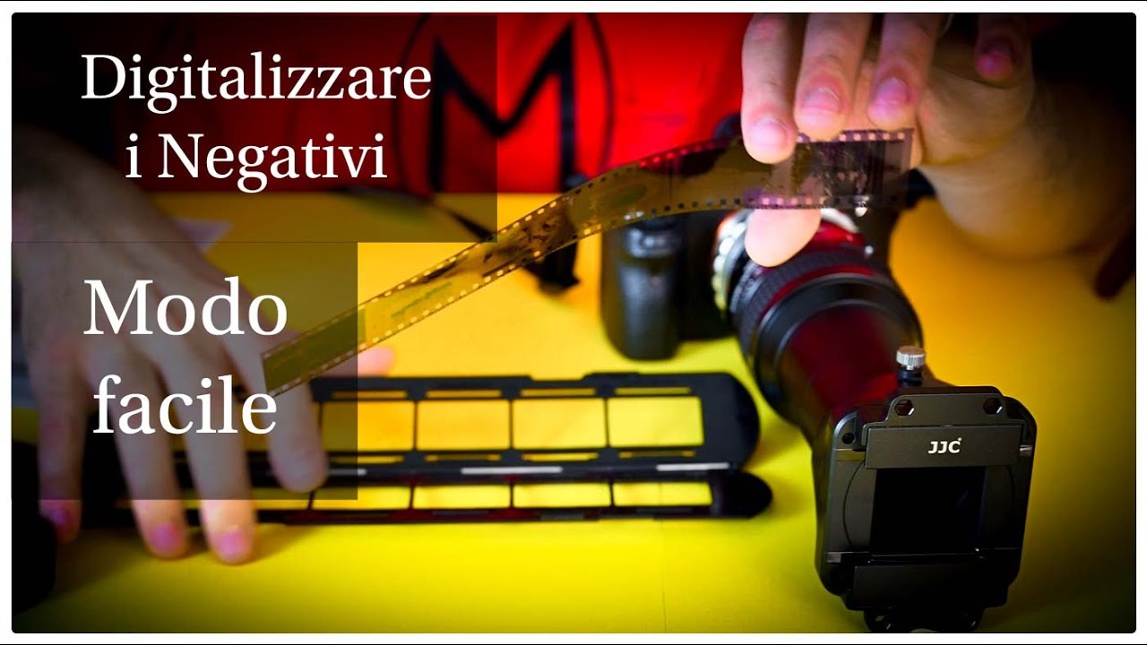 Come SCANNERIZZARE le PELLICOLE a CASA con un comodo kit e la fotocamera - digitalizzare negativi