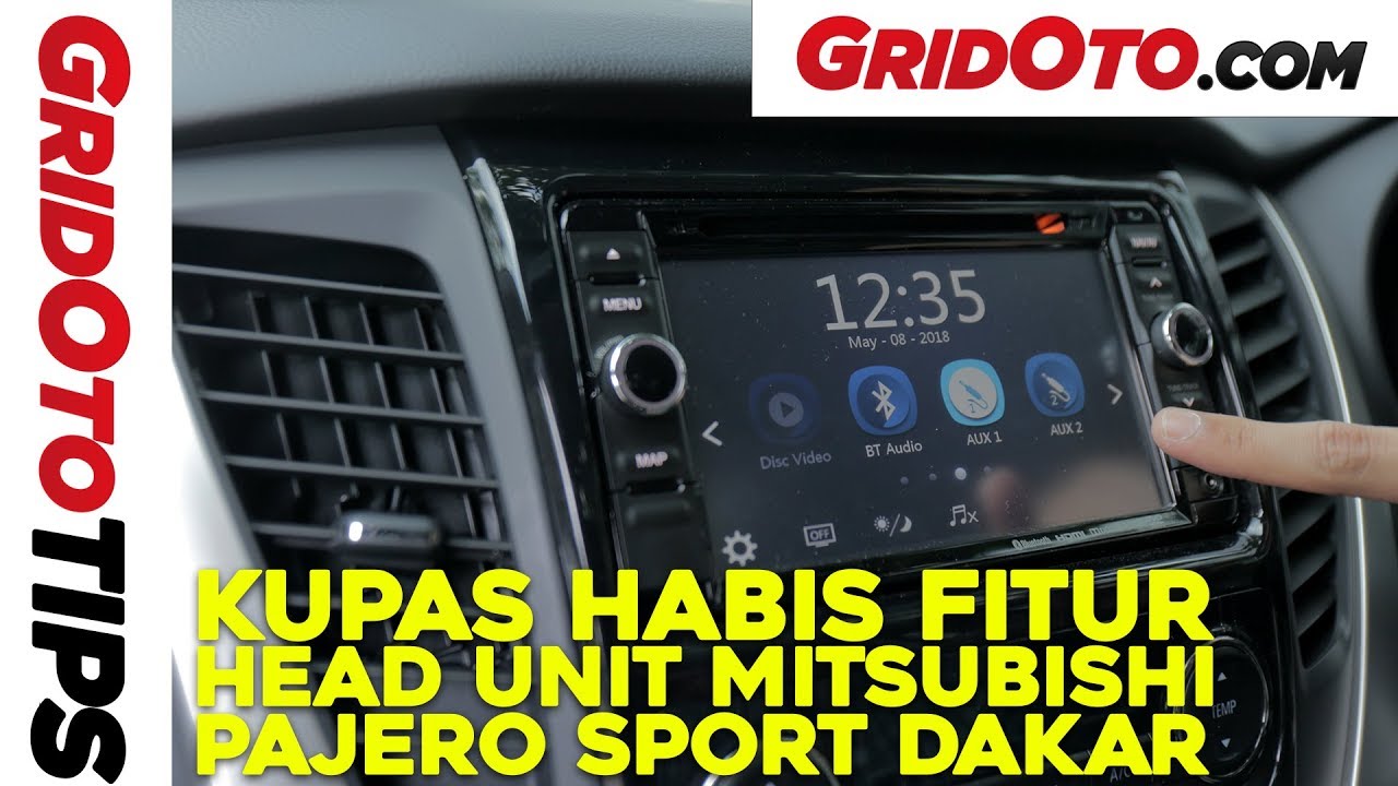 Bedah Fitur Head Unit Mitsubishi Pajero Sport Dakar | GridOto | Tips