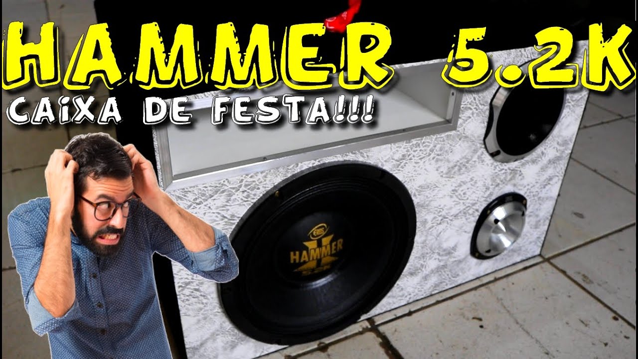HAMMER 5.2K DE 12¨ GRAVE ASSUSTADOR / CAIXA DE FESTA!!! ☢JuNiOr SoM♛®