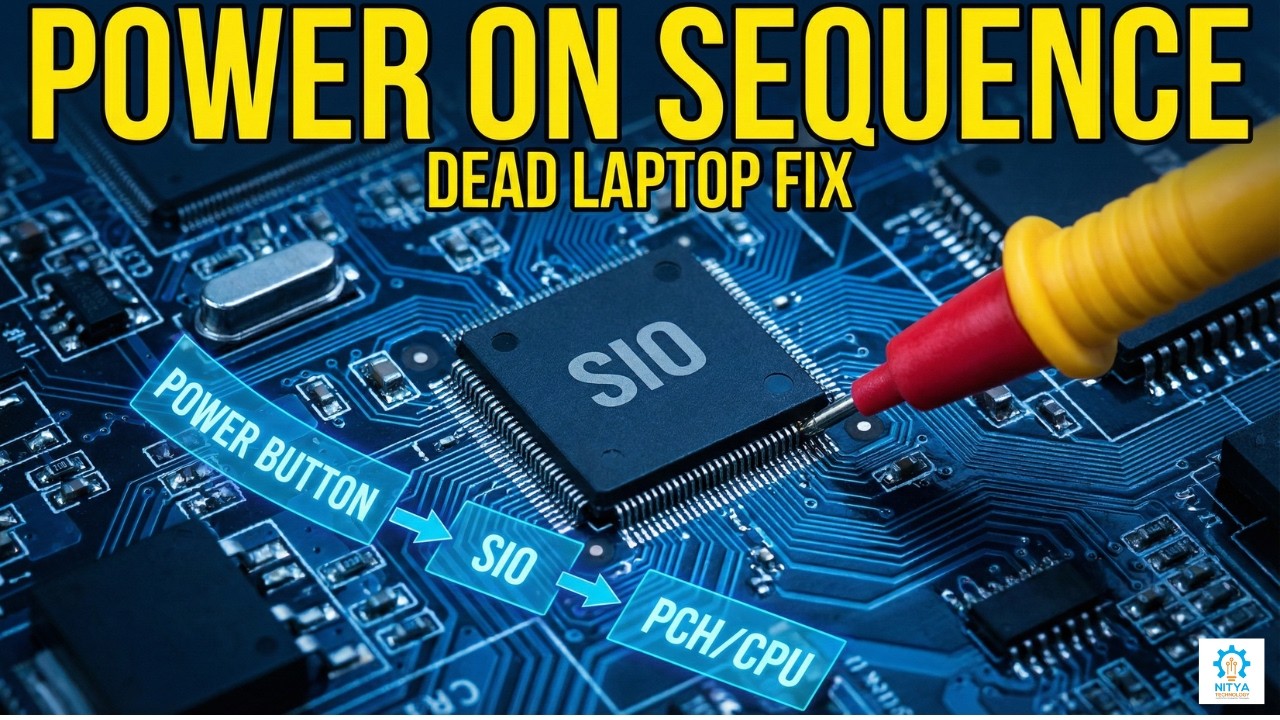 Laptop Power ON Sequence Step 1 VOLT IN Section Part 1