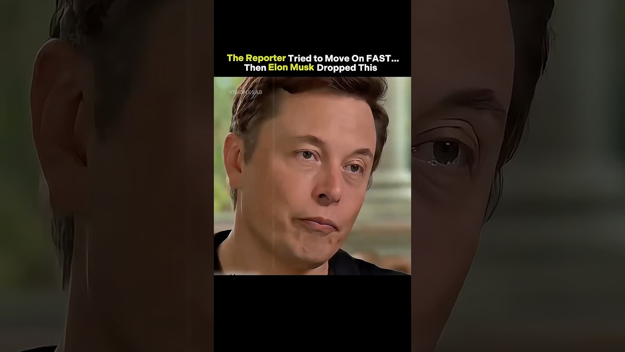 The Reporter Tried To Move On FAST&hellip; Then Elon Musk Said THIS 😳