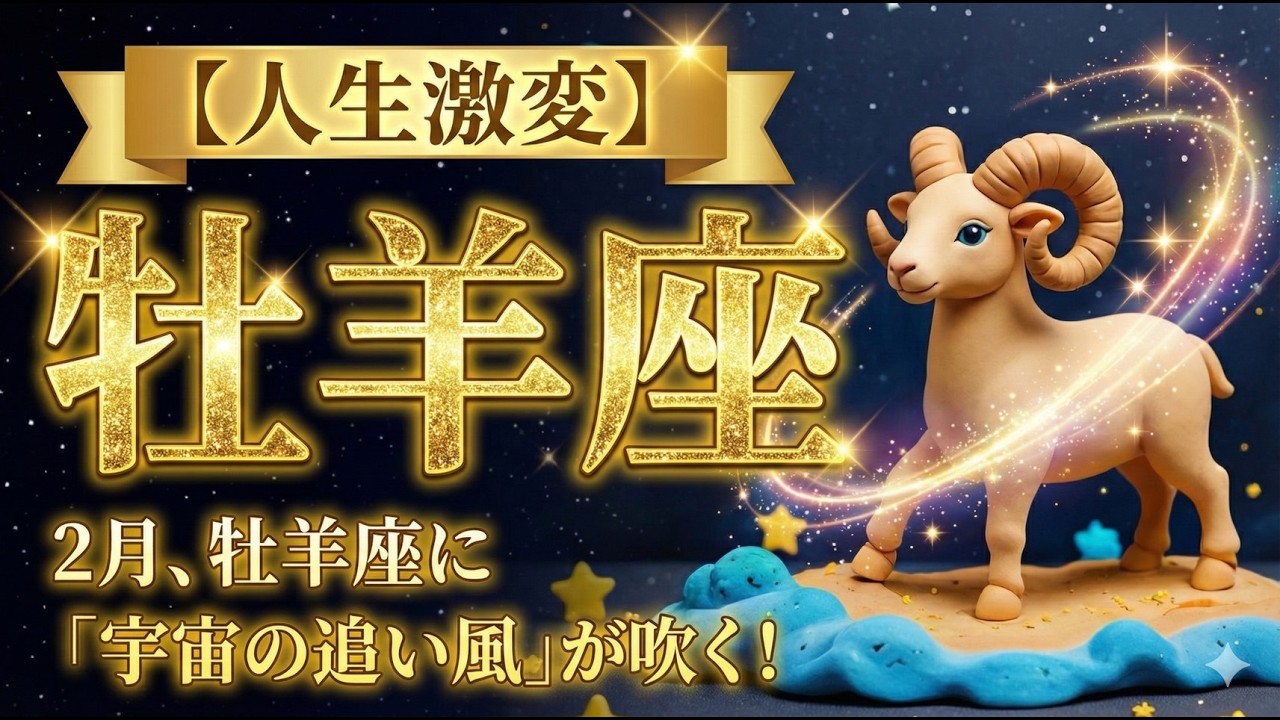 初投稿！【牡羊座♉２月】人生激変！！牡羊座に「宇宙の追い風」が吹く！