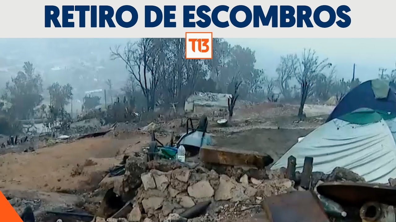 Incendios: Vecinos comienzan a retirar escombros para iniciar reconstrucción
