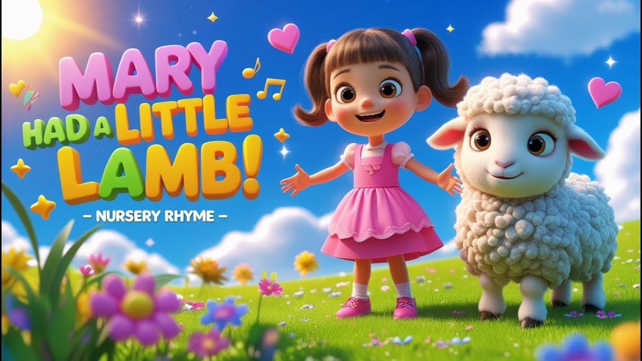 Mary Had a Little Lamb 🐑💕 | Nursery Rhymes & Kids Songs | Best Baby Song