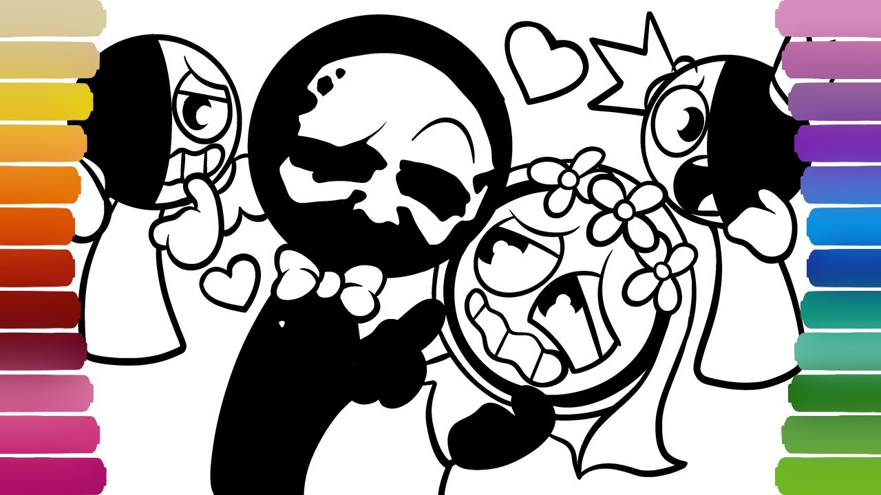 BLACK GETS MARRIED Coloring Pages / How to Color INCREDIBOX SPRUNKI