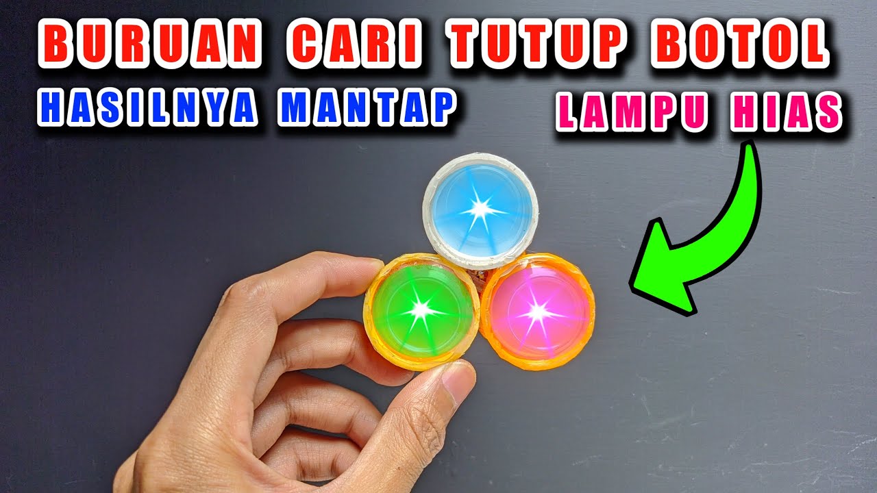 Cara Membuat Lampu Hias Dari Tutup Botol !!