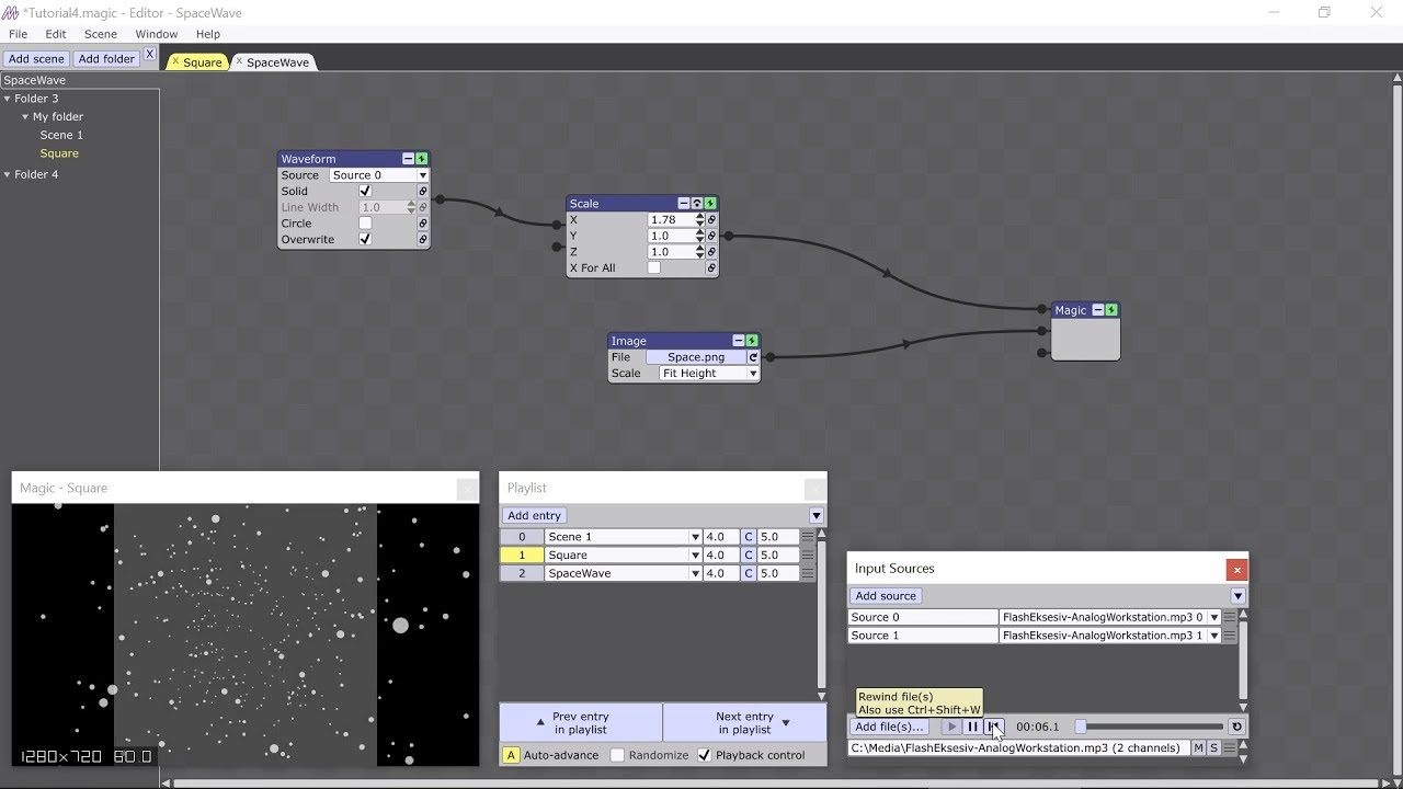 Music visualizer introductory tutorial part 4 -- Magic v2!