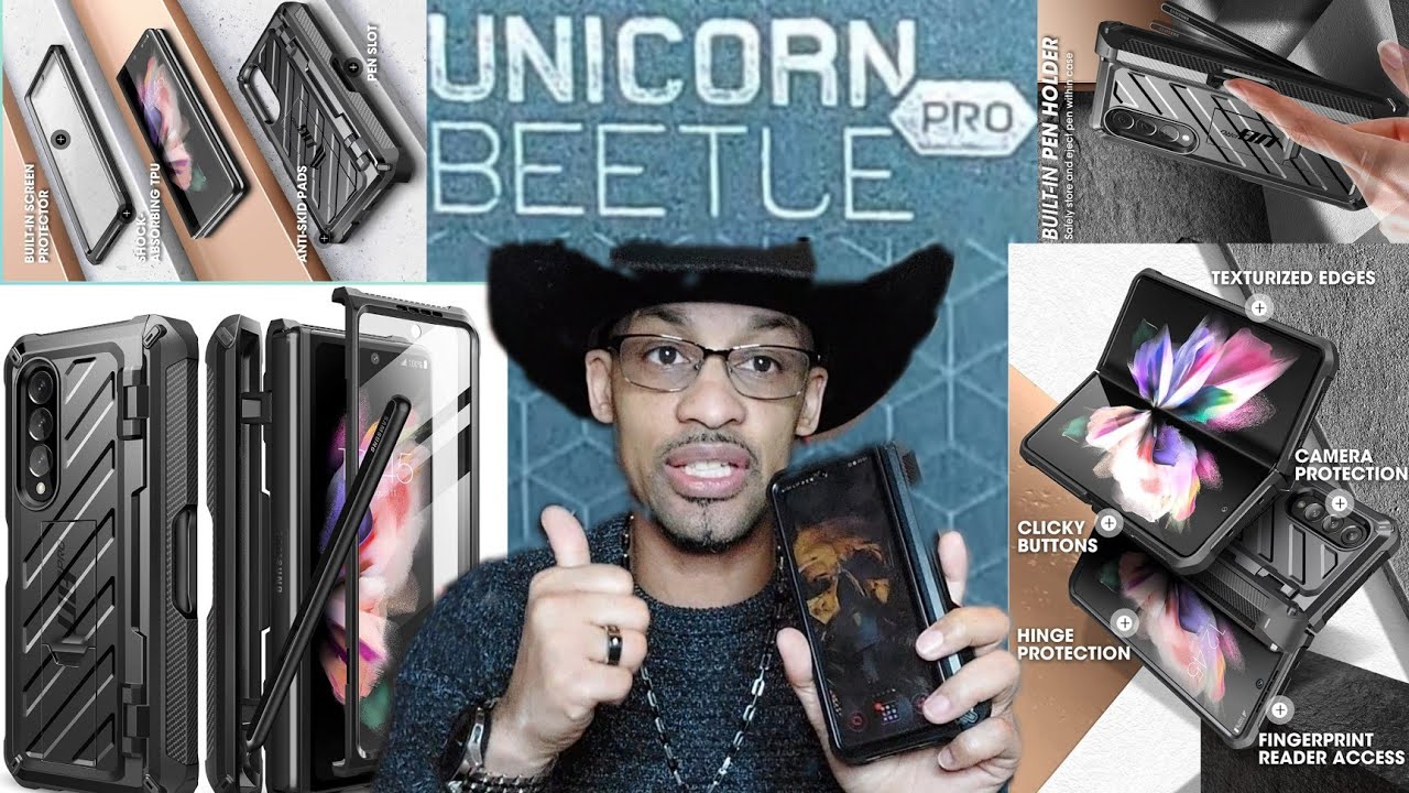 Z Fold 3 Unicorn Beetle Pro S Pen & Hinge Case (Real Review) | Best Case!