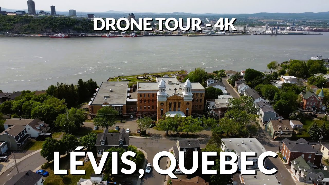 Drone Tour: Lévis, Quebec - Historic Architecture (Levis)