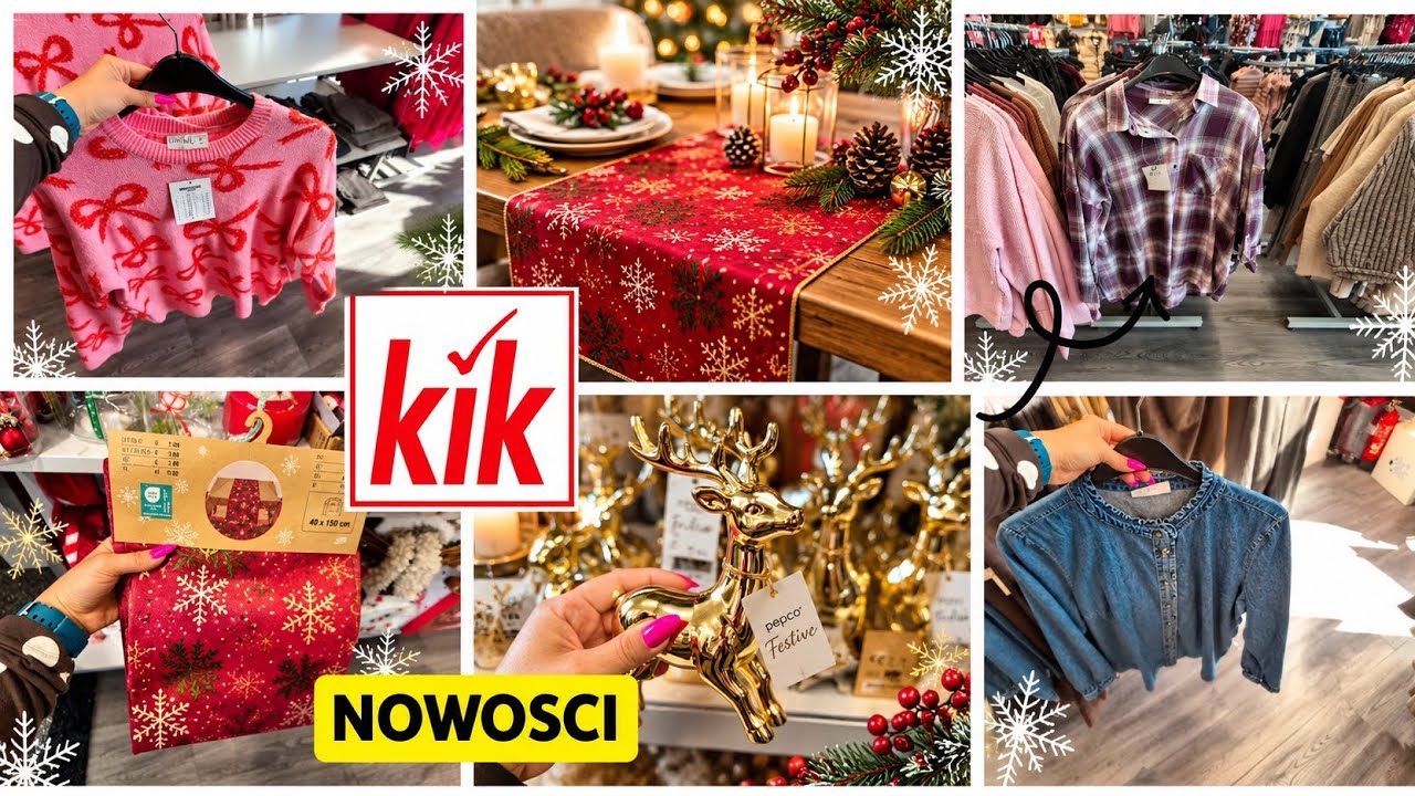KIK SWIATECZNE SWETERKI ✨️ NOWE KOSZULE ✨️ SPODNIE PIZAMY ✨️ ALE SUPER BIEZNIK🔥KIK SZOKUJE