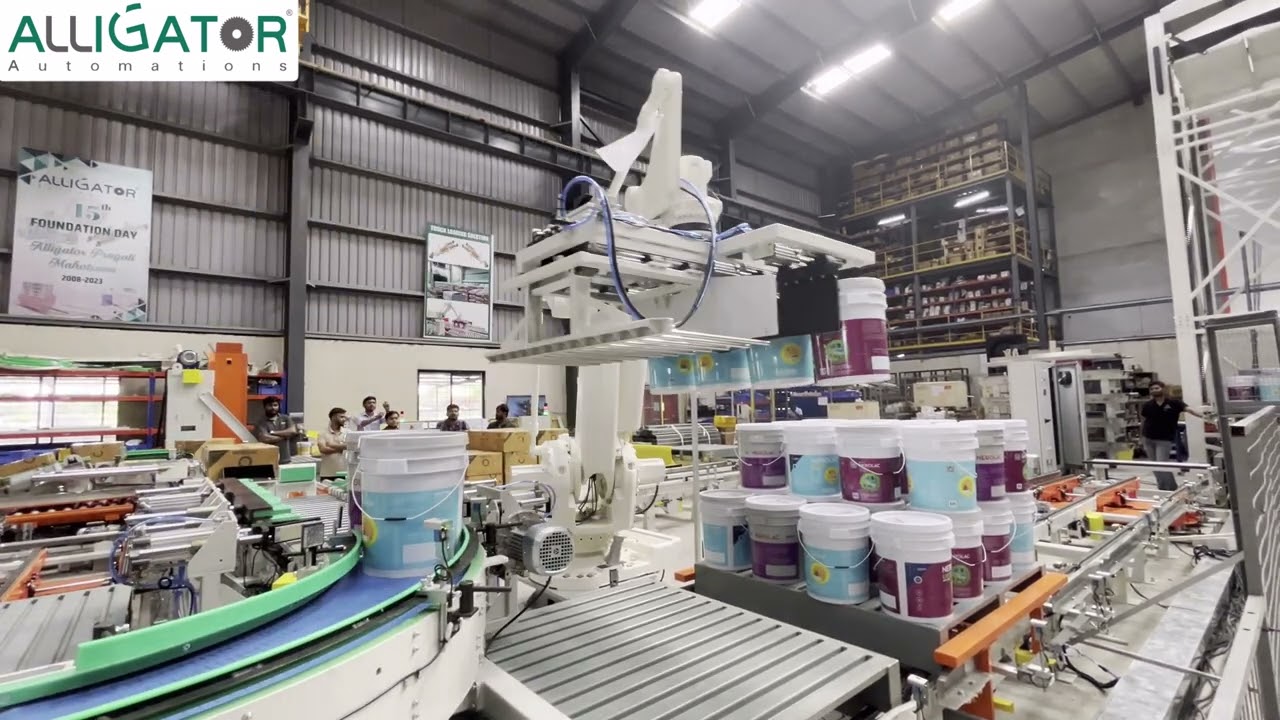 One‑Gripper Robot That Handles Buckets & Cases – Slash Labor, Speed Up Palletizing Instantly