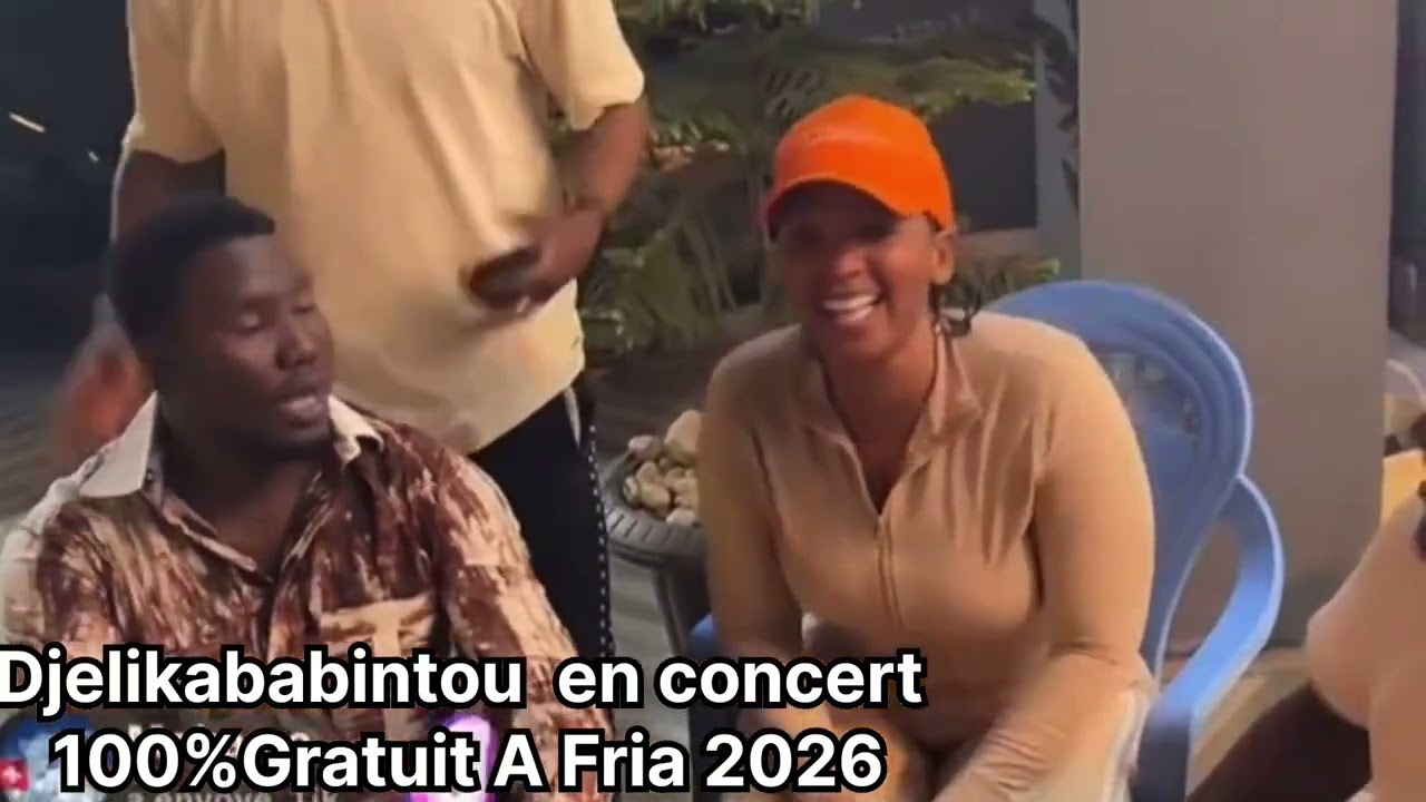DJELIKABABINTOU EN CONCERT GRATUIT A FRIA 2026/ 100%LIVE 1🥰♥️🥰