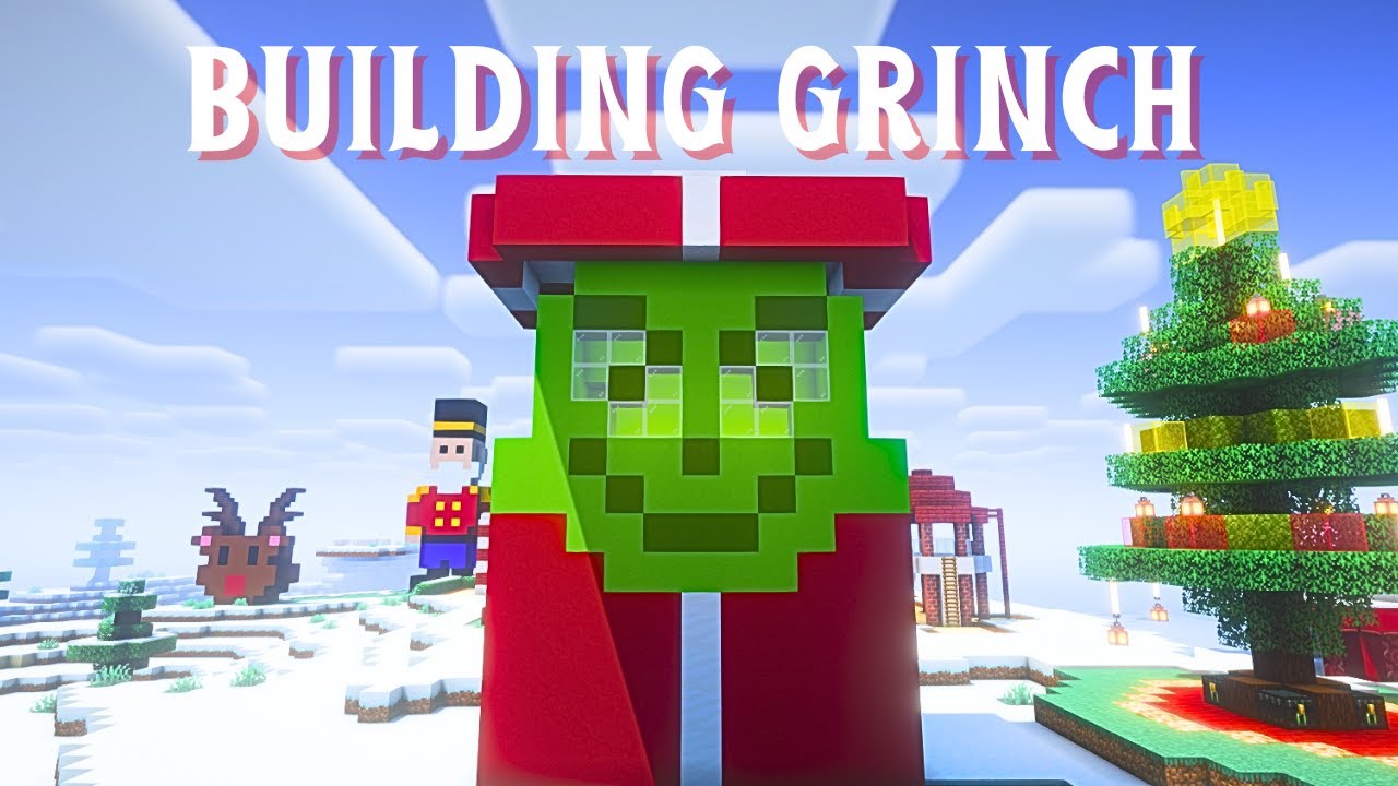 How to Build Grinch on Minecraft (Day 25 FINALE)