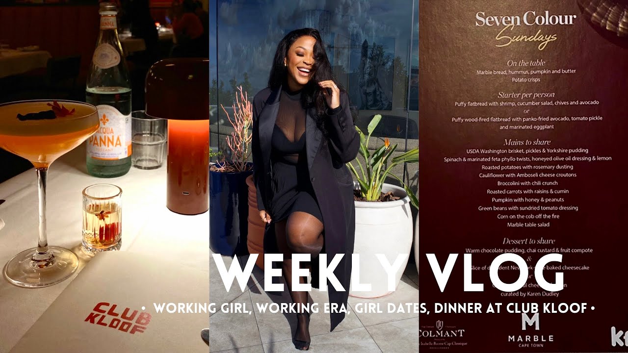 WEEKLY VLOG : Club Kloof restaurant review | Sunday lunch at Marble | Working a lot lately