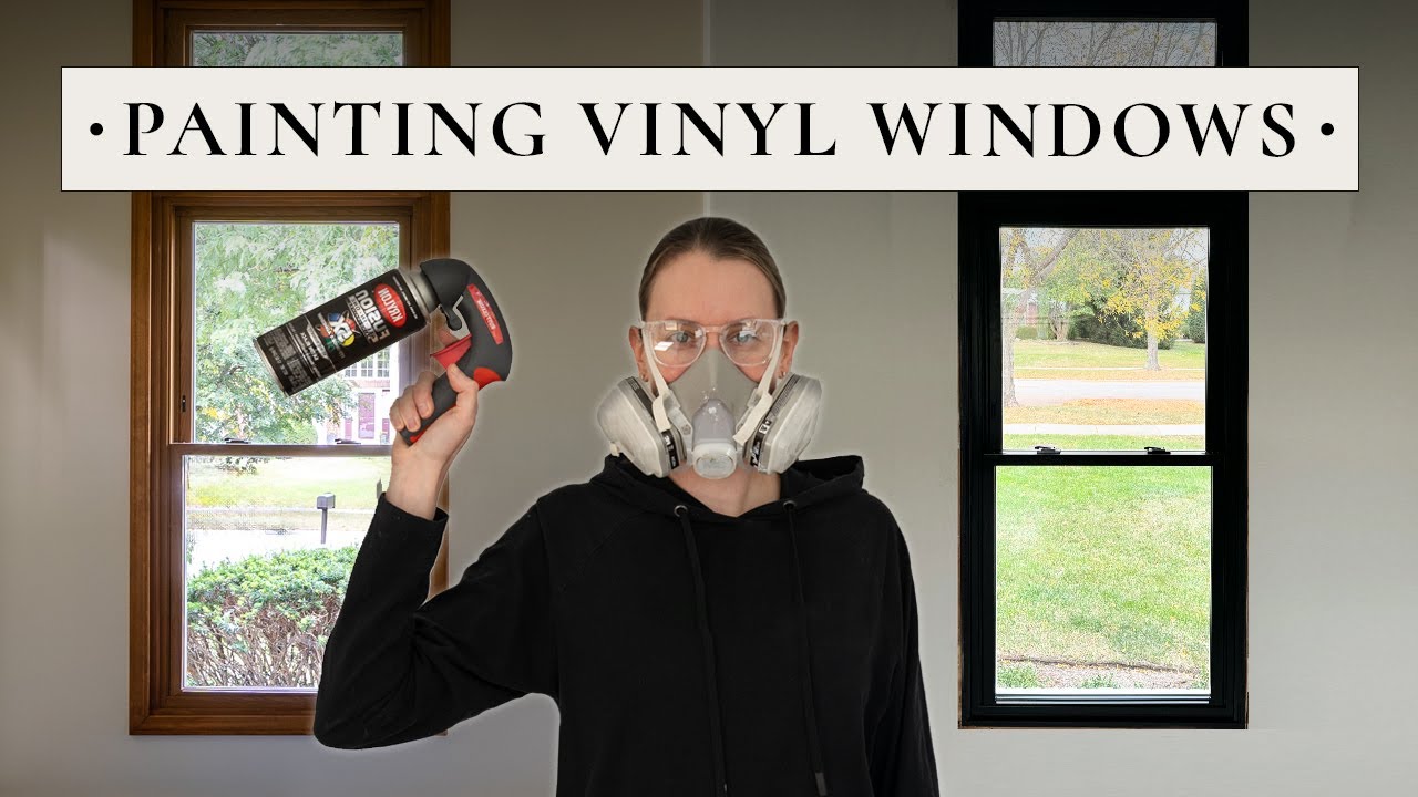 How to Paint Vinyl Windows Black | DIY Window Refinishing Tutorial
