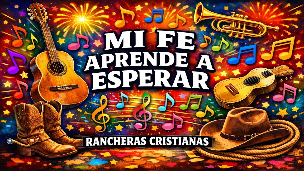 🎶🔥 MI FE APRENDE A ESPERAR 🎺✨🤠🎸 Rancheras Cristianas Bailables ✝️🎶