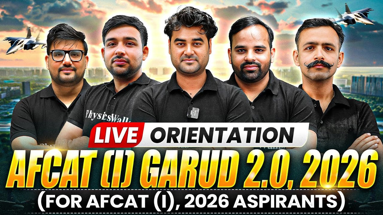 AFCAT (I) Garud 2.0, 2026 Live Orientation  | Get Ready for the Ultimate Batch Experience ✈️