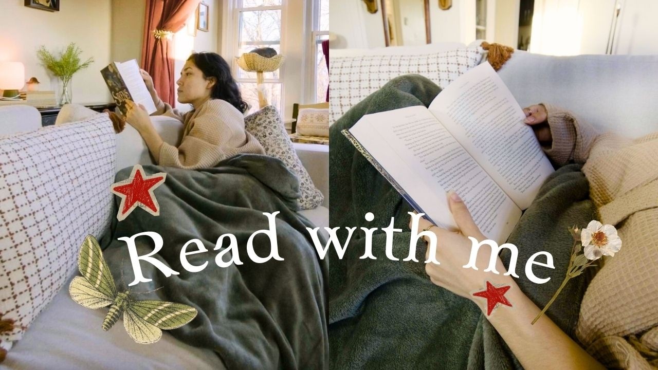 1 Hour Cozy Read With Me 📖 No Talking | Body Doubling + Jazz☕️