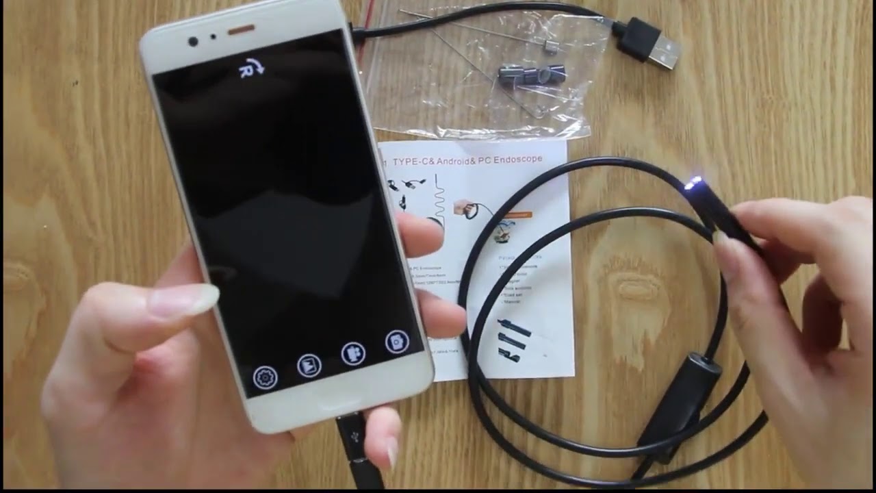 7mm Endoscope Camera Flexible IP67 Waterproof Micro USB Inspection Borescope Camera for Android PC