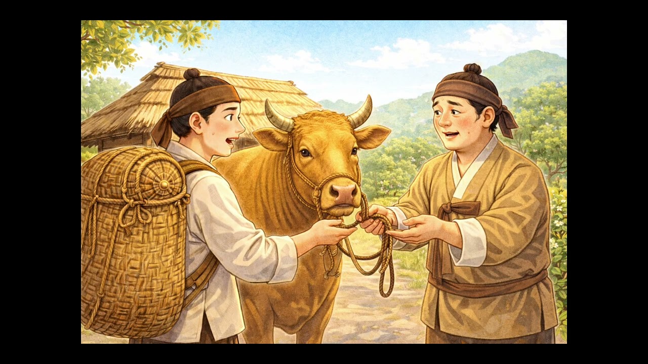 좁쌀 한 톨로 장가간 총각