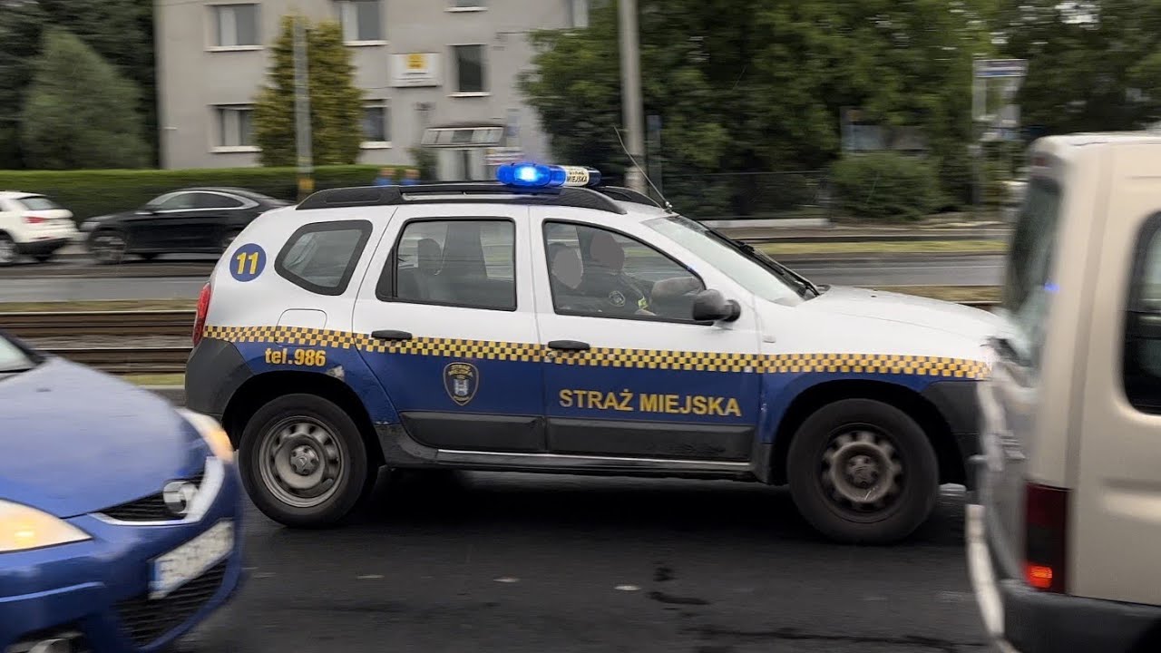 [UTRUDNIONY PRZEJAZD] Alarmowo: Dacia Duster (11) - Straż Miejska Poznań